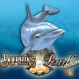 Dolphins Pearl Deluxe online game logo by Novomatic on lili-bet.eu.com